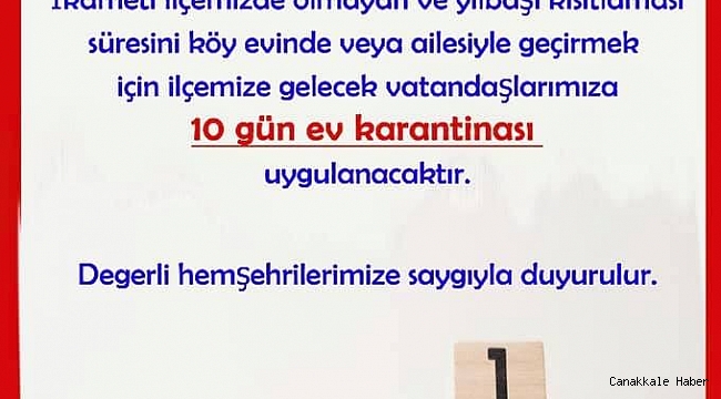 Yılbaşı tatili için gidenlere 10 günlük karantina uygulanacak