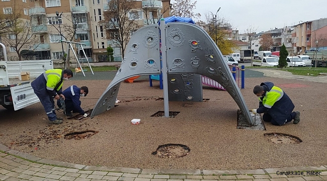 Yıldırım&#039;da parklara bakım ve onarım