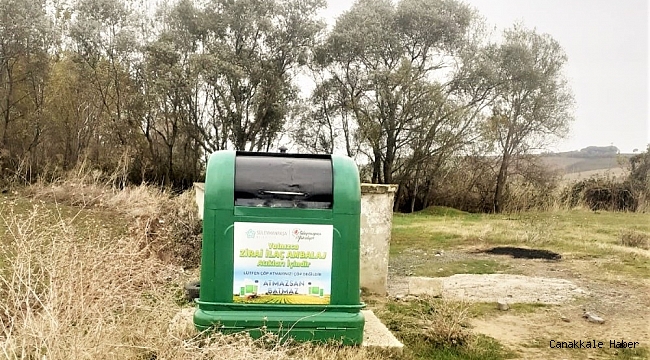 Zirai atık kutuları yedi mahalleye daha yerleştirildi