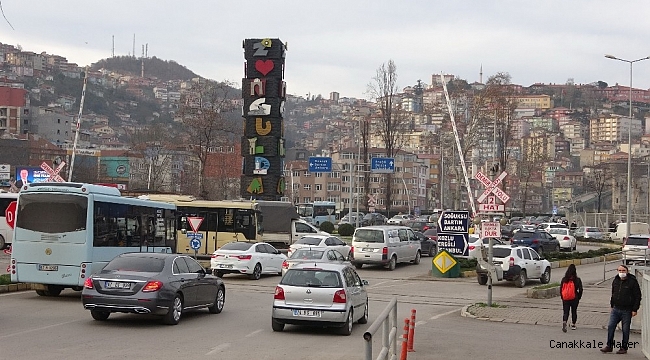 Zonguldak'ta 56 saatlik kısıtlama sonrası yoğunluk