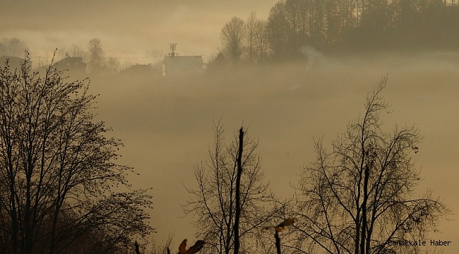 Zonguldak'ta sis manzaralı sabah güneşi