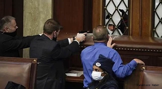 ABD Başkanı Donald Trump destekçileri Washington DC&#039;de Kongre binasını bastı.