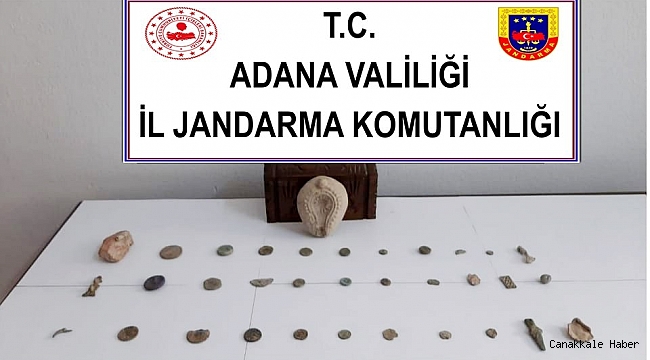 Adana'da tarihi eser kaçakçılığı yapan 2 kişi yakalandı