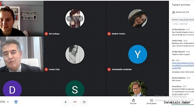ADÜ 1. Online Sektör Temsilcisi-Öğrenci Buluşmaları gerçekleşti