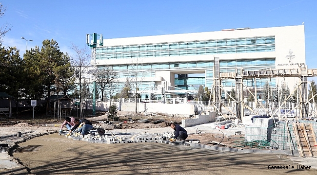 Ahlatlıbel Atatürk Parkı yenileniyor