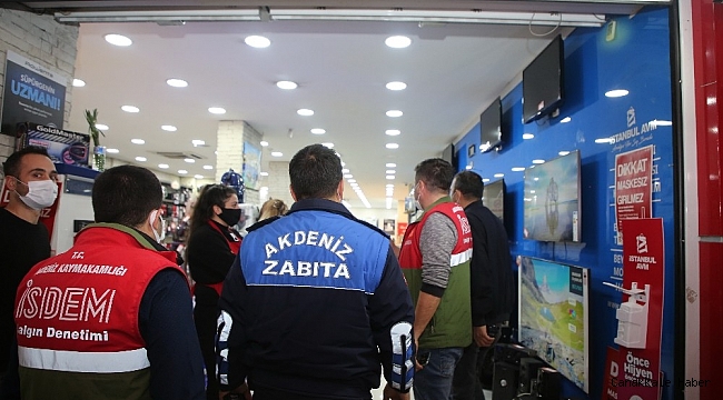 Akdeniz Belediyesi zabıta ekipleri yıl başında da denetimlerini sürdürdü