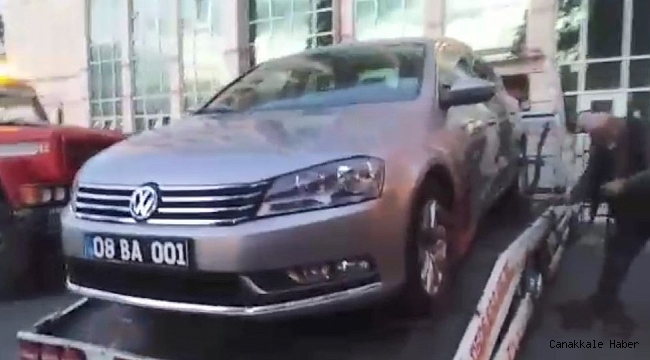 Arhavi Belediyesi makam aracına haciz