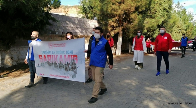 Aydınlı gençlerden vefa yürüyüşü