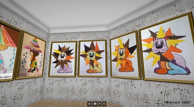Başak Koleji'nden sanal resim sergisi
