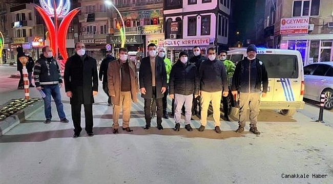 Başkan Çöl sokağa çıkma kısıtlamasında denetimlere katıldı