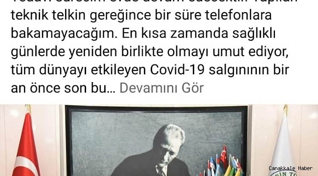 Belediye Başkanı Yılmaz&#039;ın Covid-19 testi pozitif çıktı