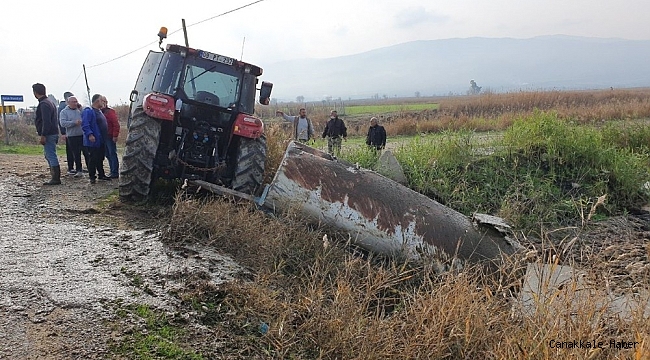 Beton mikseri traktöre çarptı: 1 ağır yaralı
