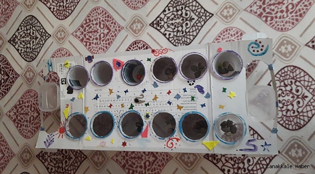 Bilgi Evi öğrencileri atık malzemelerden kendi akıl ve zeka oyunlarını tasarladı