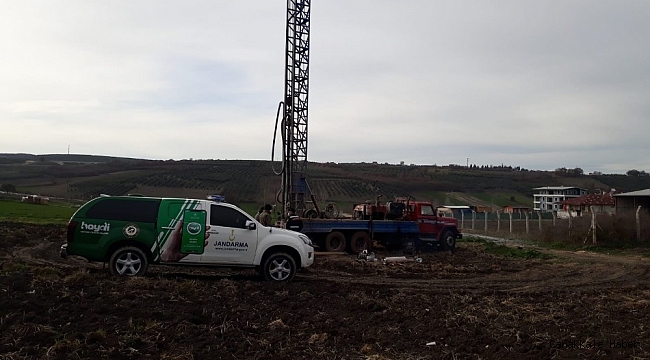 Bursa'da kaçak sondaja jandarma baskını