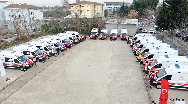 Bursa'ya 18 yeni ambulans