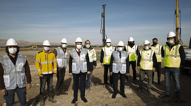 Büyükkılıç'tan havalimanı çalışmalarına yakın markaj