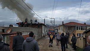 Çan’da ahşap ev yangını