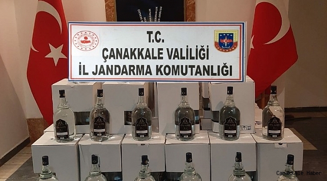 Çanakkale&#039;de kaçak içki operasyonu