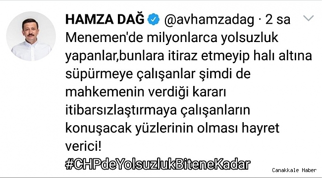 CHP&#039;nin yargı kararı eleştirilerine AK Parti&#039;den sert cevap