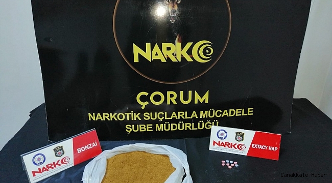 Çorum polisinden uyuşturucu operasyonu