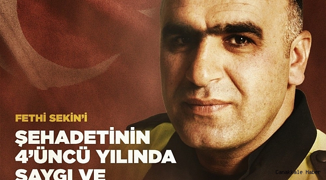 Cumhurbaşkanı Erdoğan şehit Fethi Sekin&#039;i andı