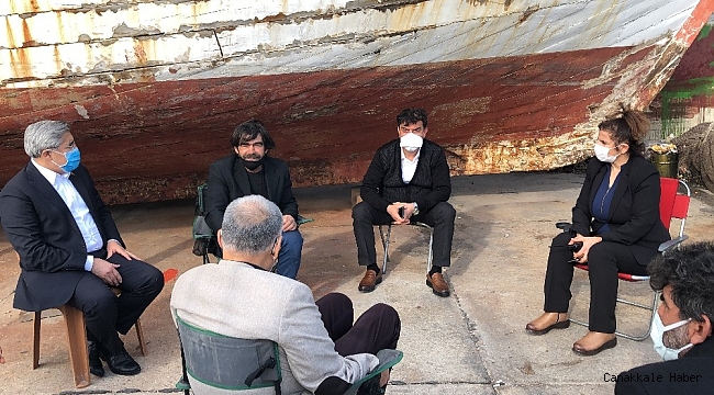 Denizde kaybolan gencin ailesine ziyaret