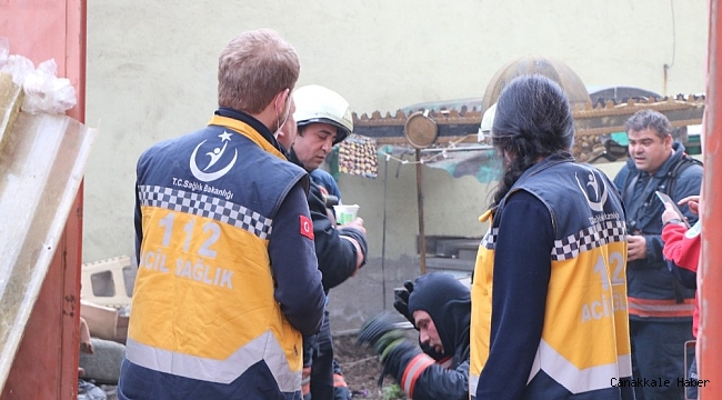 Depo yangını paniğe neden oldu