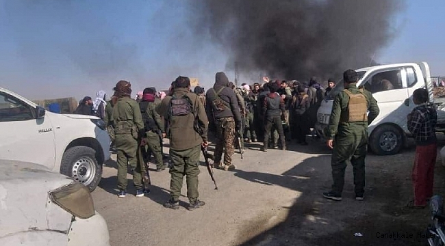 Deyrizor&#039;da halk, YPGPKK&#039;nın gençleri zorla silah altına alma çalışmasını protesto etti