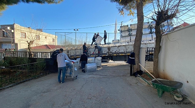 Eğil Belediyesine 109 adet çöp konteyneri hibe edildi