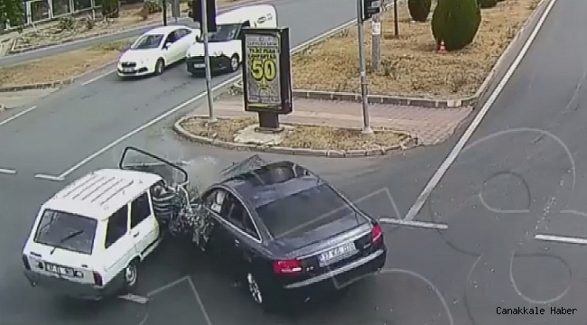 Emniyet kemeri takmayın kadın, otomobilden böyle fırladı