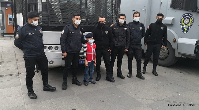 Engelli çocuğun polis olma hayali gerçek oldu