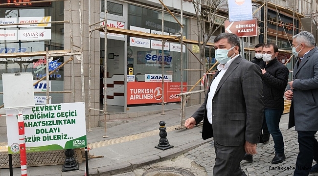 Giresun&#039;da cephe giydirme ve sokak sağlıklaştırma çalışmaları başladı