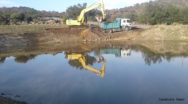 Gökbel'de HİS göletleri temizlendi