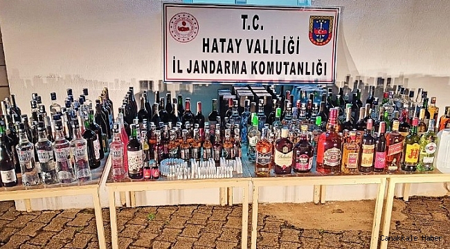 Hatay'da kaçak içki operasyonu