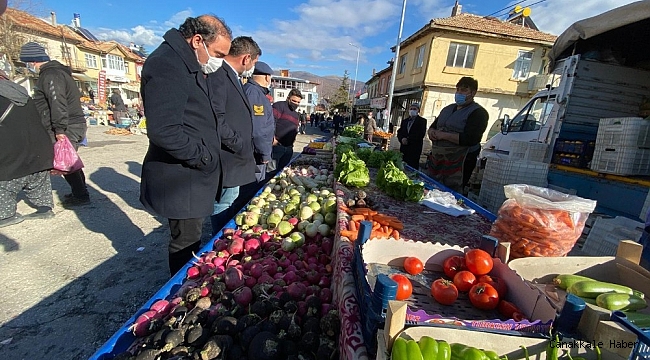 Hüyük'te korona virüs nedeniyle kapatılan Pazar yeri yeniden kuruldu