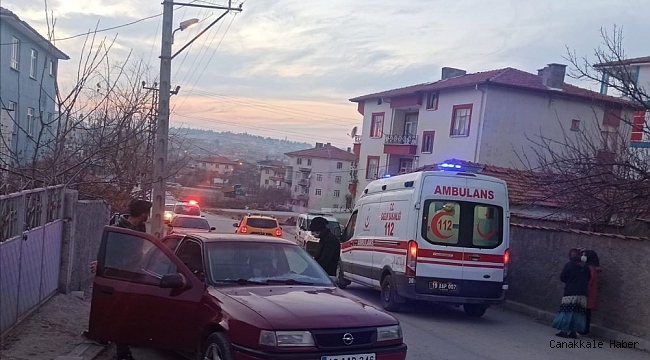 İki otomobil çarpıştı: 2 yaralı