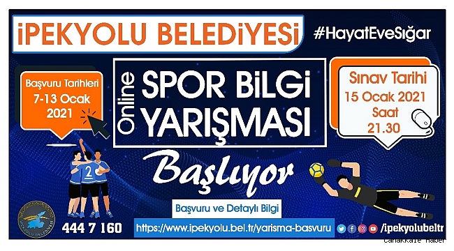 İpekyolu Belediyesinden online spor bilgi yarışması