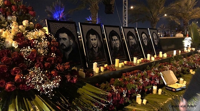 İranlı General Süleymani ve El-Mühendis için Bağdat&#039;ta anma töreni