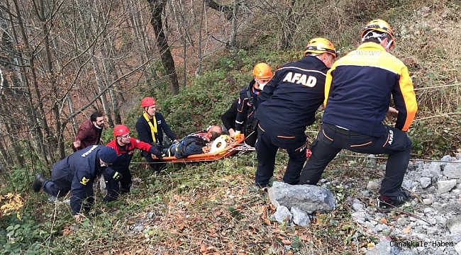 İş makinesi 15 metre uçtu