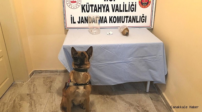 Jandarmayı görünce uyuşturucuyu yere attılar