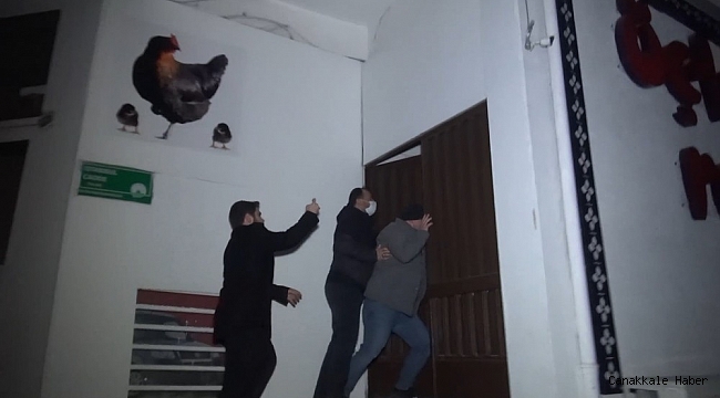 Kaçak kumarhaneye korona baskını kamerada