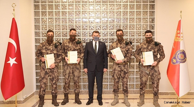 Kahramanlara Vali'den ödül
