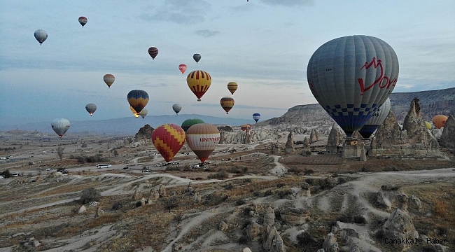 Kapadokya&#039;da balon turları iptal edildi