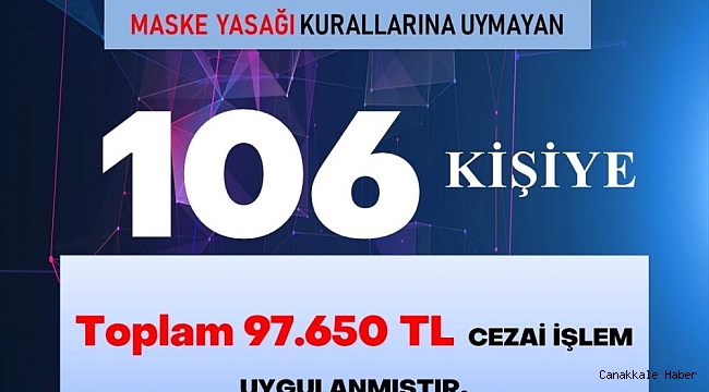 Karabük&#039;te 80 saatlik kısıtlamayı ihlal eden 106 kişiye 97 bin 650 TL ceza kesildi