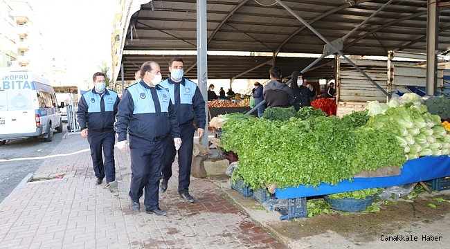 Karaköprü&#039;de pazar yerleri denetlendi