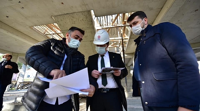 Karesi millet bahçesi inşaatı yükseliyor