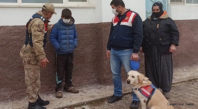 Kayıp çocuğu 6 saat sonra iz takip köpeği buldu