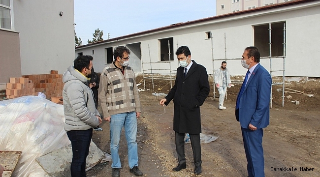 Kaymakam Kaçmaz EML ek atölye inşaatının bitirilmesi için talimat verdi