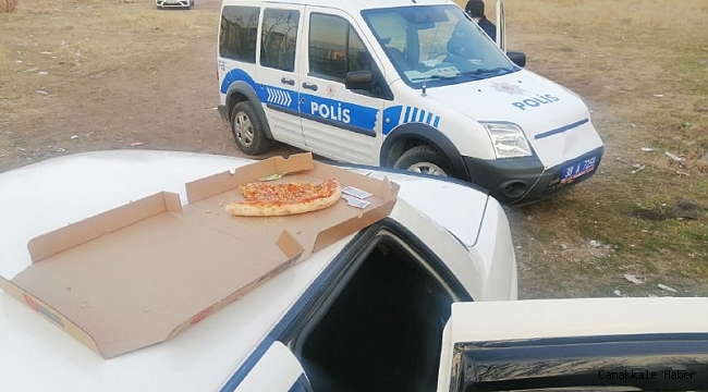 Kayseri&#039;de hırsızların &#039;pizza&#039; keyfi kısa sürdü