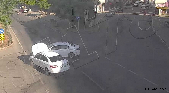 Kaza anı MOBESE kamerasına yansıdı